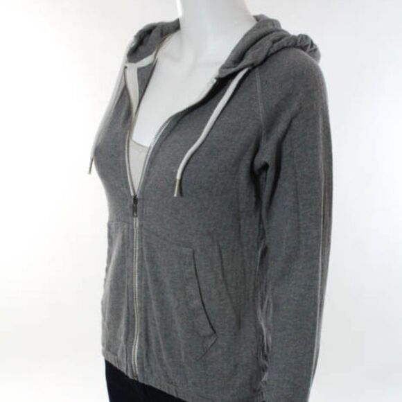 Aubin & Wills Gray Zip Up Hoodie Jacket XS - Picture 3 of 6